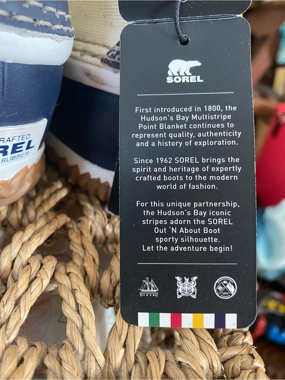 HBC Stripes x Sorel Out ‘N About ankle boots Size 10 BNWT - Picture 4 of 7